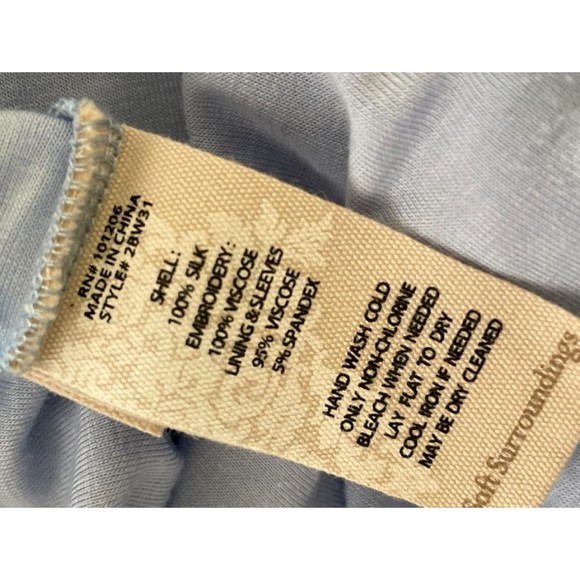 Soft Surroundings 100% Silk Lace whimsical Fairy Romantic Tunic Top Large h42 - Picture 8 of 14